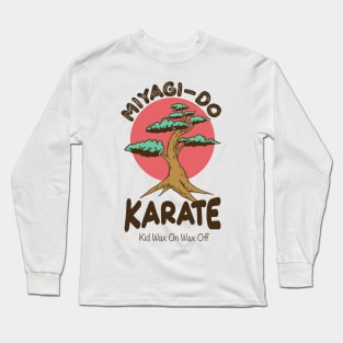 Miyagi Do Karate Kid Wax On Wax Off Long Sleeve T-Shirt